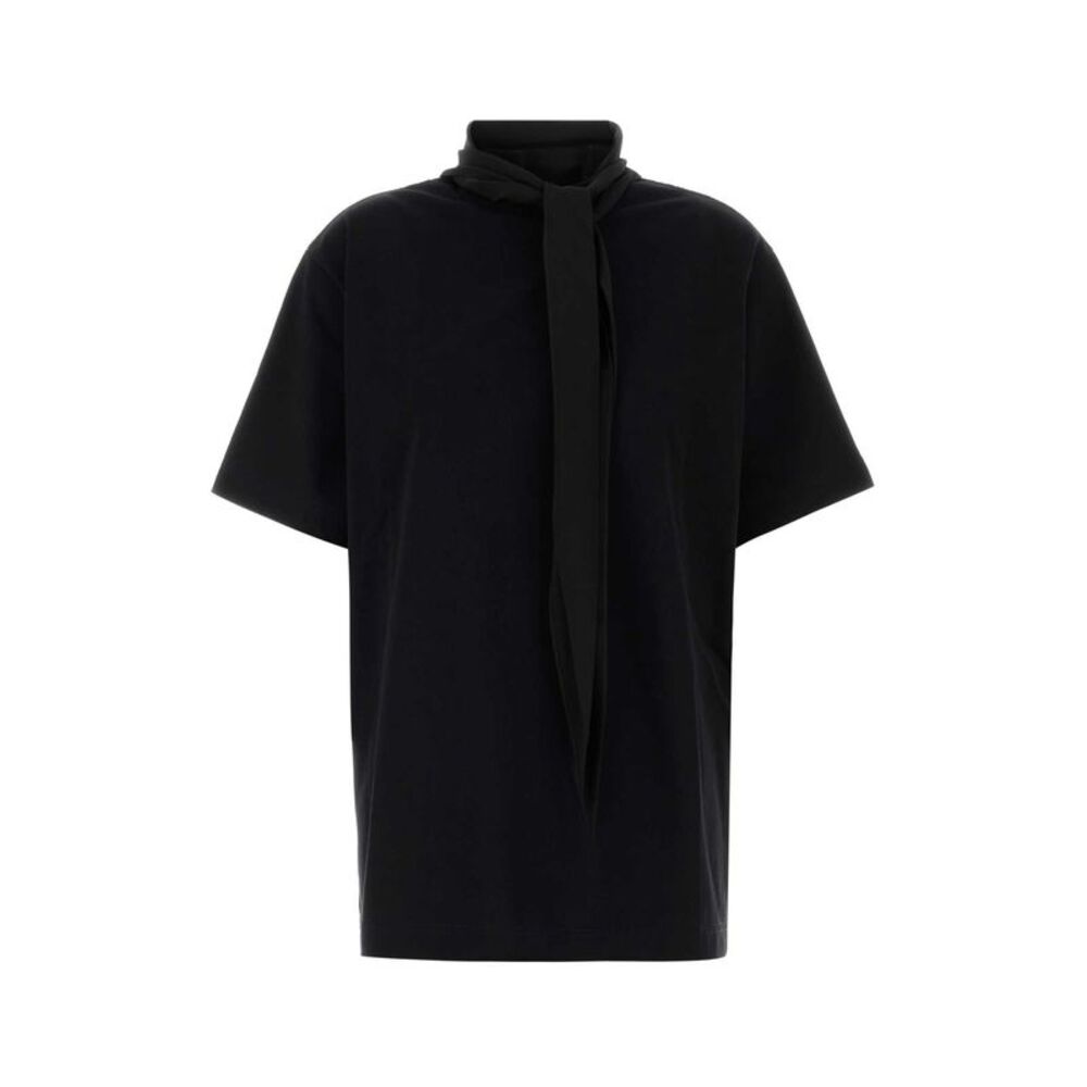 Carven Women Black Cotton Oversize T-Shirt